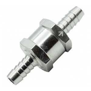 Fuel check valve 8mm for hand pump , SILVER, EX031