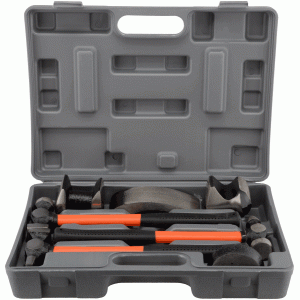 Car body repeir tool set in plastic case