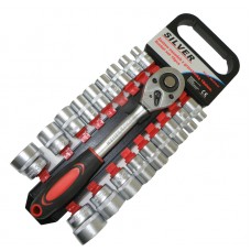 Muciņu galviņu komplekts 19p.SILVER