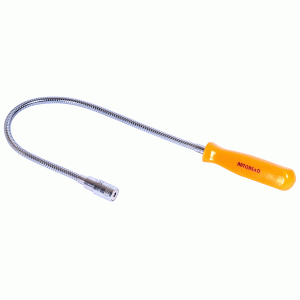 Magnetic pick up tool flexible with LED lighting