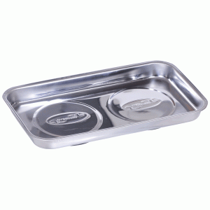 Metal magnetic parts tray, square-shaped