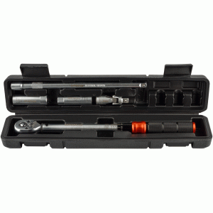 Ключ динамометрический предельный с набором инструментов Момент силы 5-60 Hм (АвтоDело) 40358