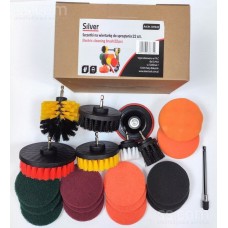 Cleaning brushes 22pcs, SILVER