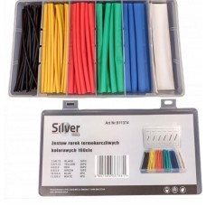 Термоусадочные трубки цветные 100 шт., SILVER S11374