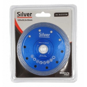 Diamond disk 125mm for cutting porcelain stoneware SILVER