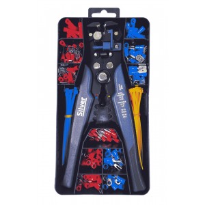Stripping pliers and 160pcs accessories set SILVER