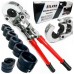 Ручной гидравлический пресс для соединений Pex-Al-Pex + 8 матриц 16-32мм SILVER,  S10773
