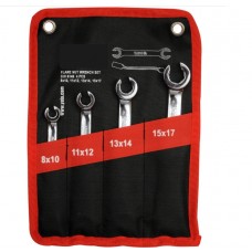Set of split wrenches (rolling) , 4 pcs, SILVER