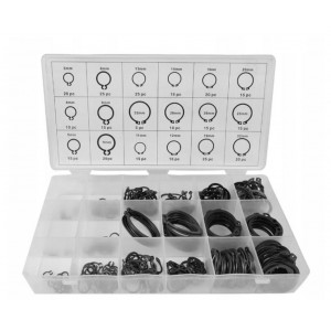 COMPLETE INNER STOPPING RINGS, 300 pcs., SILVER S10538
