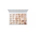 Set of copper gaskets (washers) /150pcs. SILVER, S10543