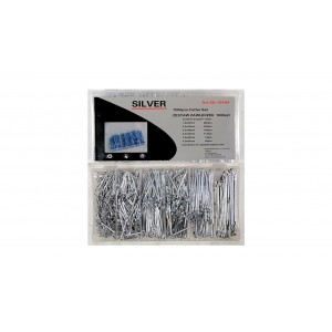 Cotter pins, straight, (1.6X25MM-4.0X64MM), 1000 pcs. SILVER S10544