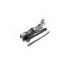 Hydraulic jack, 2.50t, 80–360mm stroke, with rubber pad, 11.1kg, SILVER, S10663/G
