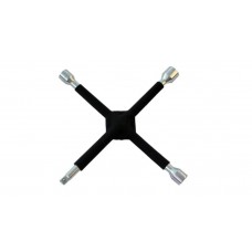 ключ баллонный-крест (черн., усиленный)17x19x21mm x1/2