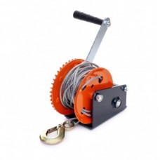 gear winch 500lbs.(steel.rope 10m.) SILVER S11183