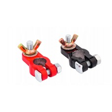 Akumulatora spaiļu komplekts ar skavu 2gab SILVER S11893