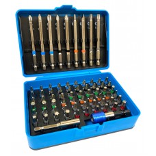 Skrūvgriežu uzgaļu komplekts, 71gab, SILVER 