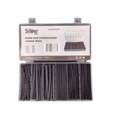 Черная термоусадочная трубка 196 шт, SILVER