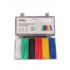 Цветная термоусадочная трубка 196шт, SILVER