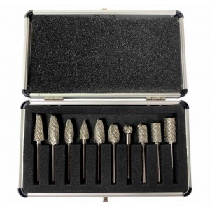 Set of cutters on metal, 10pcs, SILVER