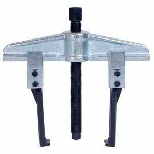 Adjustable puller on a traverse with thin jaws
