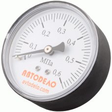 Foot pump pressure gauge