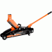 Portable hydraulic jack with a lock