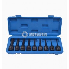 TORX TORX uzgaļu komplekts, 9 gab., 1/2