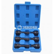 Set of impact sockets with 1/2