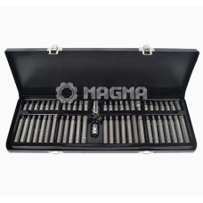 Zobratu komplekts 54 pr.Torx®, Spline un HEX . MAGMA MG50768 Kvadrāts 1/2