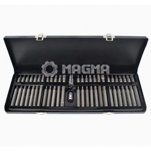 Набор звездочек 54 пр.Torx®, Spline и HEX . MAGMA MG50768 Квадрат 1/2