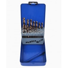 set of metal drill bits (19pcs plastic / f) , HSS Cobalt 5%, from 1 to 10 mm in increments of 0.5 mm., MAGMA, MG50793