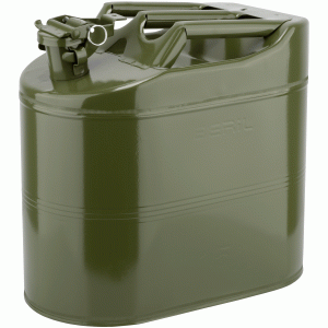 Steel canister with pressure cap